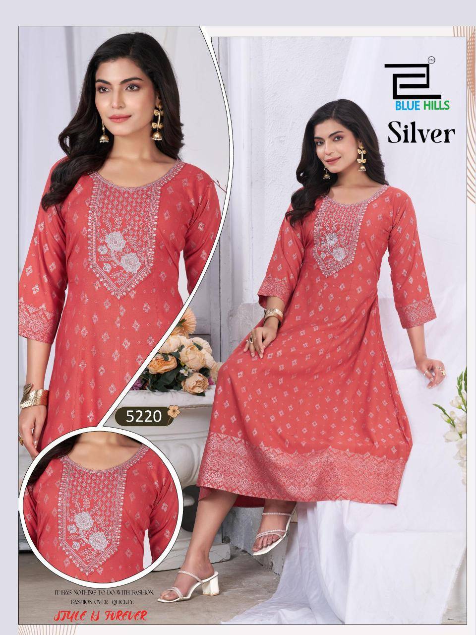 Blue hills silver Kurti manufacturers and suppliers in hydrabad